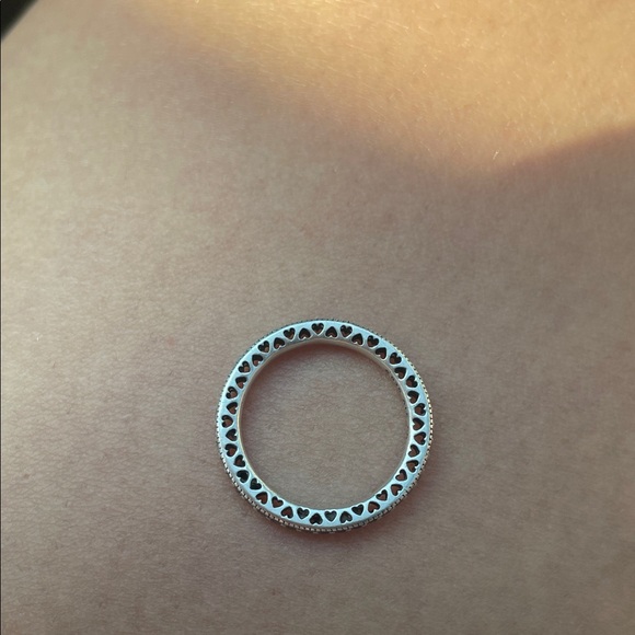 Pandora Silver Marquise Ring Trio - Picture 2 of 5